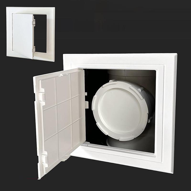 1Pc Access Panel Inspection Hole Pvc Access Doors Wall Ceiling White Hatch Cover Universal Plastic Push-Type Inspection Port
