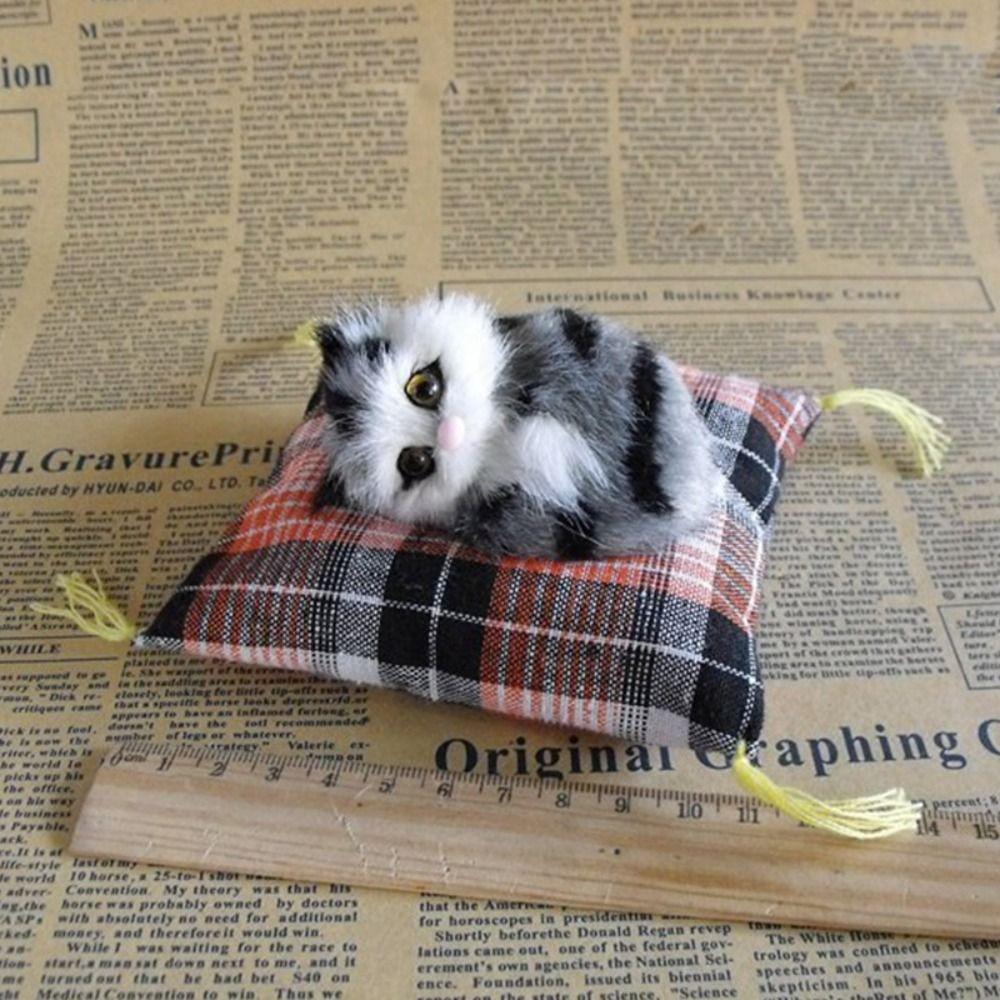 Birthday Gift Creative Creative Decoration Cat Ornaments Simulation Cat Plush Cats Fake Cats