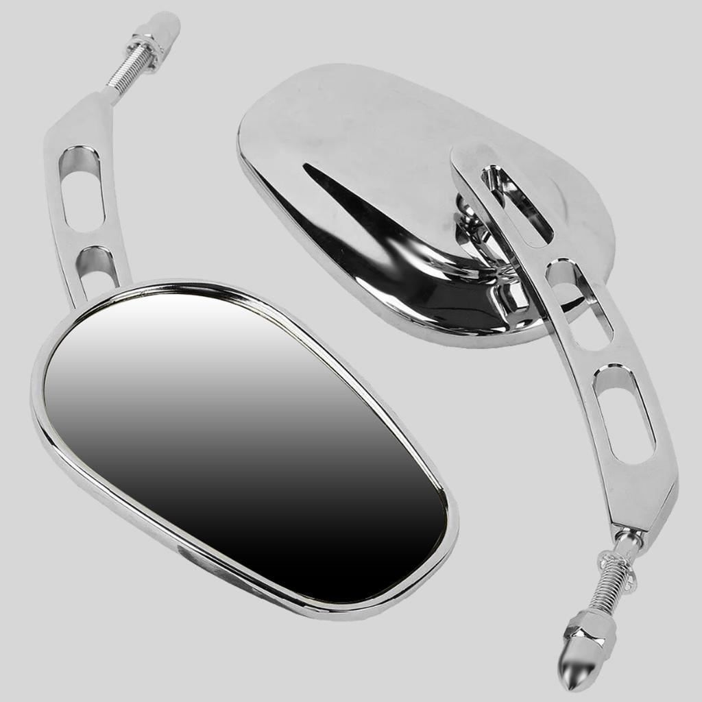 Motorcycle Rear View Side Mirror 8mm For Harley Road King Touring XL 883 Sportster Fatboy Dyna FXDF FLSTF Softail Springer V-ROD