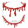 Кровавое ожерелье на Хэллоуин Женские чокеры Ожерелья Украшение для вечеринки на Хэллоуин Сделай сам Ужасающие реквизиты Детская игрушка Подарок Дом с привидениями