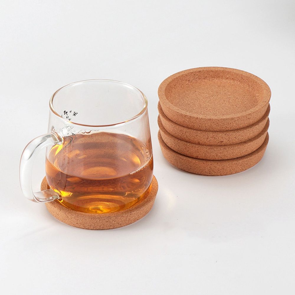 Accessories Supplies Round Tea Coffee Kitchen Placemat Cork Coasters Cup Holder Insulation Pad