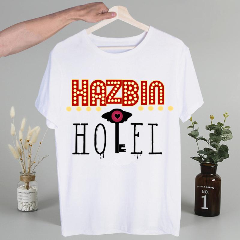 Hazbin Hotels Alastor мужская футболка симпатичная принтованная рубашка мужская модная футболка для мужчин повседневные топы рубашка с коротким рукавом