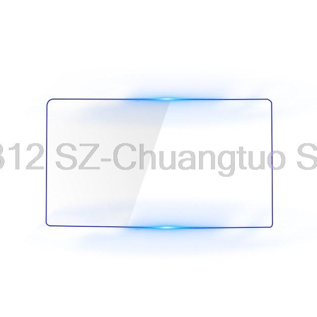 194x146mm Tempered Glass Film for Car GPS Car Stickers For car gps Navigation DVD Stereo Radio dispalyscreen anti-scratch