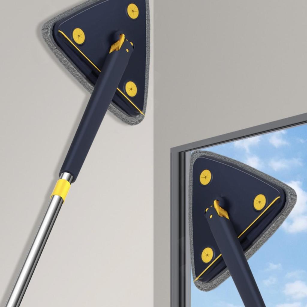 Регулируемый набор треугольных швабр, вращение на 360 градусов, подходит для различных видов домашней уборки и может использоваться на стенах и стеклянных поверхностях.