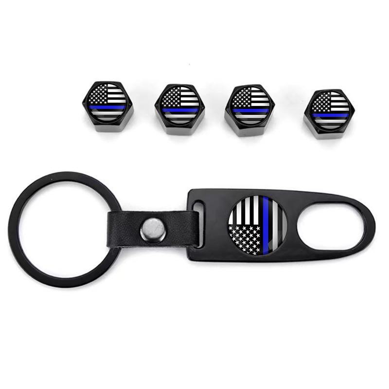 Персонализированные противоугонные колпачки для автомобильных шин с кожаной пряжкой