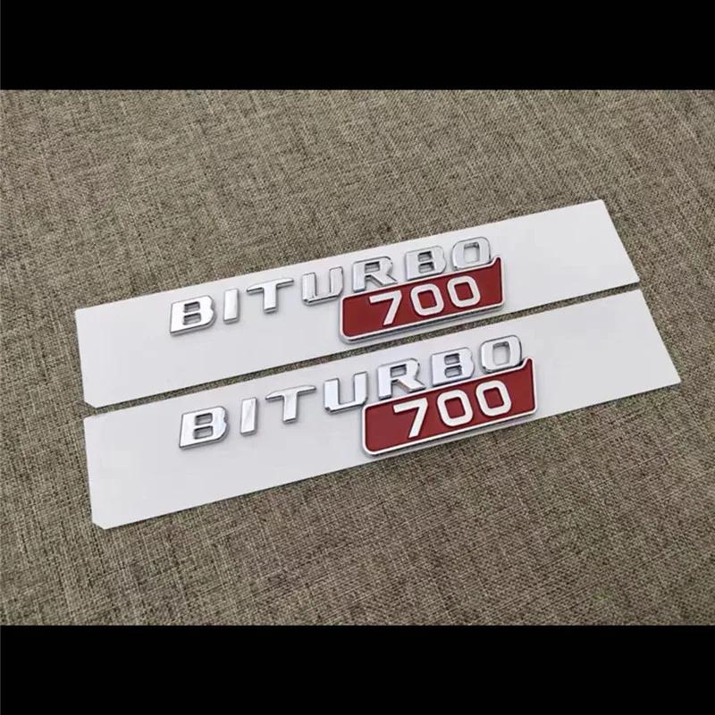 Автомобильные наклейки-эмблемы BITURBO 700 800 900 на крыло, багажник, кузов для Mercedes-Benz Brabus G Class G700 G800 G900 W463