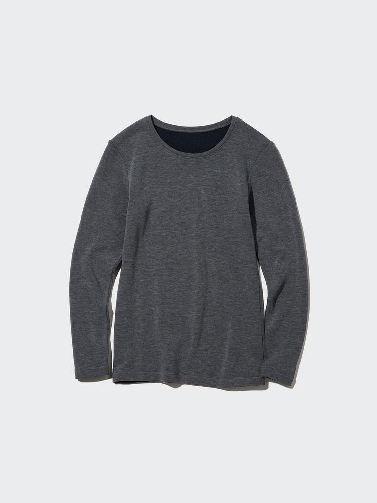 Uniqlo Футболка с круглым вырезом и длинным рукавом Japan HeaTTech Ultra Warm 