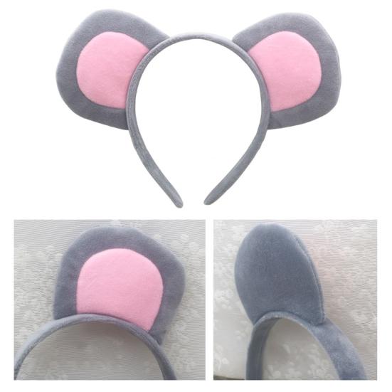 Комплект костюма мыши, повязка на голову с ушками, хвостом, носом, галстуком-бабочкой, перчатками, аксессуарами для костюма для косплея