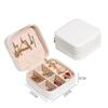 Portable Jewelry Storage Box Jewelry Organizer Display Travel Jewelry Case Boxes Button Leather Zipper Jewelers Joyero