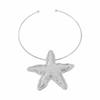 Bohemian Starfish Pendant Metal Choker Charm Exaggerated Geometric Circular Collar Punk Style Personalized Flower Necklace