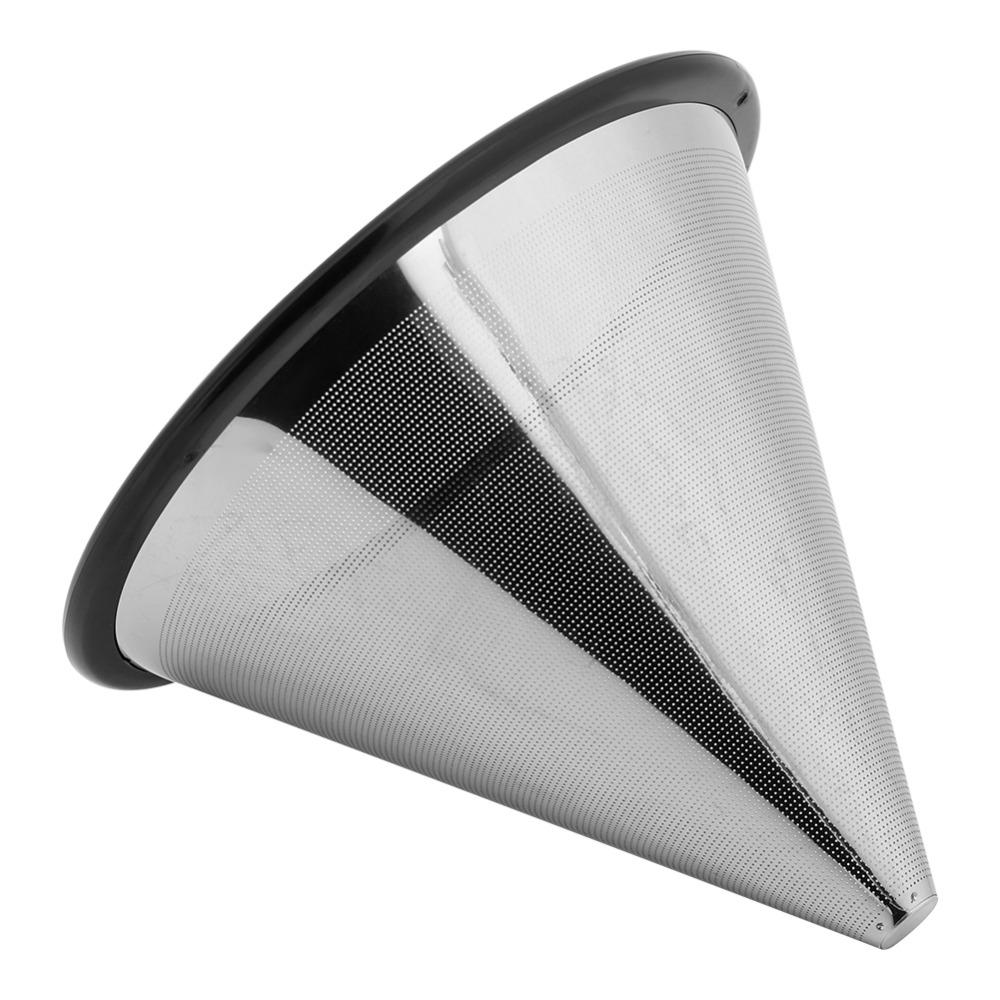 Metal Base Stainless Steel Coffee Filter Stainless Steel Coffee Mesh Strainer Single Cup Brewing
