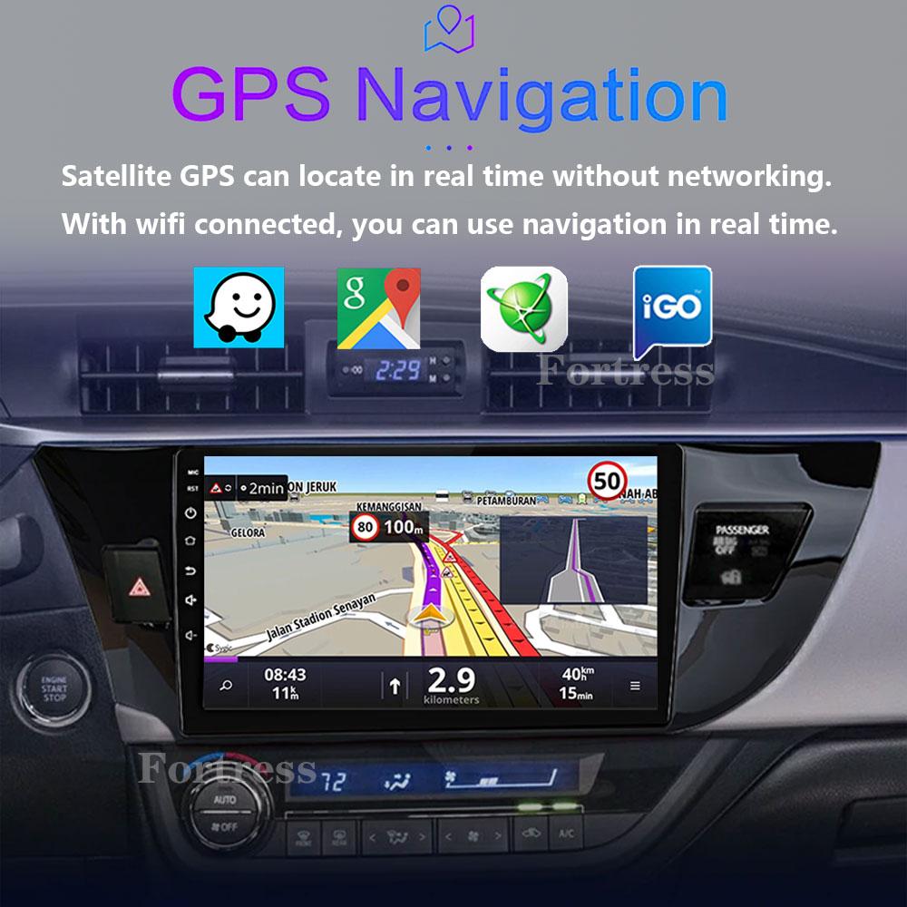 Android 14 2 Din автомобильный радиоприемник для Toyota Corolla Ralink 2014-2016 Мультимедийный видеоплеер Навигация MP5 Стерео Carplay Головное устройство