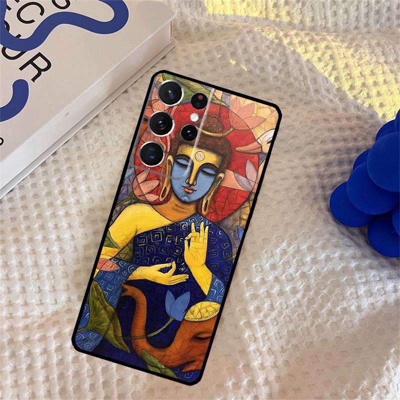 Чехол для телефона Будда для Samsung Galaxy S25 Ultra S9 S10 S20 S22 S21 FE S23 S24 Plus Защитная крышка