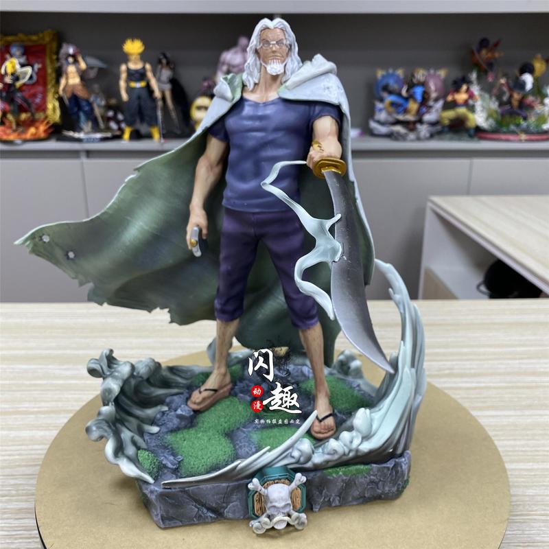 One Piece 32 см Сильверс Рейли Фигурки Действия Модель Комплект Аниме Периферия GK Игрушка Статуя Держащая Меч Настольное Украшение Подарок Мальчику