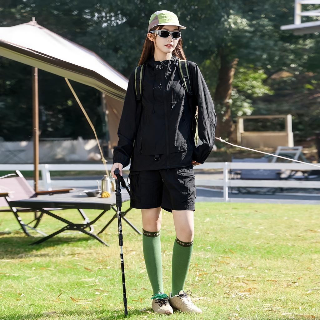 Sunscreen clothing outdoor cool summer men's and women's hooded thin skin clothing jacket loose breathable windproof sunscreen clothing