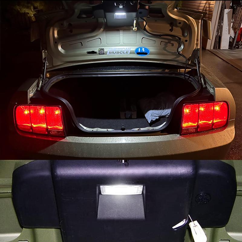 1Pcs For Ford Mustang Edge Explorer Fusion Lincoln MKX MKZ Mercury Car LED Luggage Lights Trunk Interior Cargo Lift Gate Lamps License Plate Lights 2