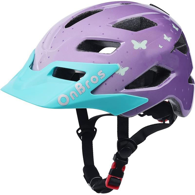 Kids Bike Helmet With Visor Adjustable Cycling Outdoor Riding Skateboard Safety Gear