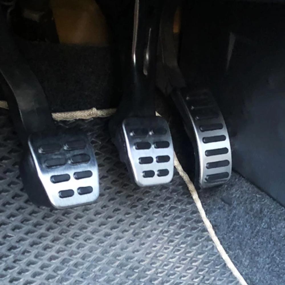 Stainless Car Pedal Cover For Volkswagen VW Ibiza 6K 6L 6J Skoda Fabia Polo 9N 6R Bora Golf MK4 IV Clutch Gas Brake Pedals Pads