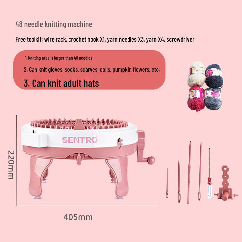 Вязальный станок с ручным приводом для детей для носков, шарфов и свитеров - Домашняя и детсадовская игрушка