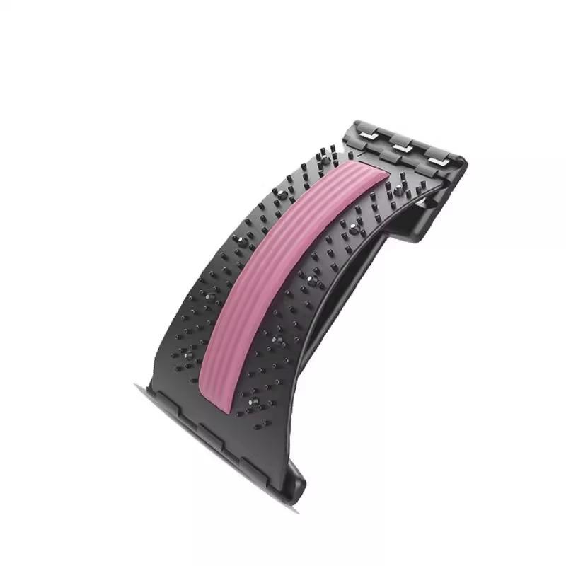 Back Pain Relief & Posture Corrector: Lumbar Vertebra Massage & Traction Device