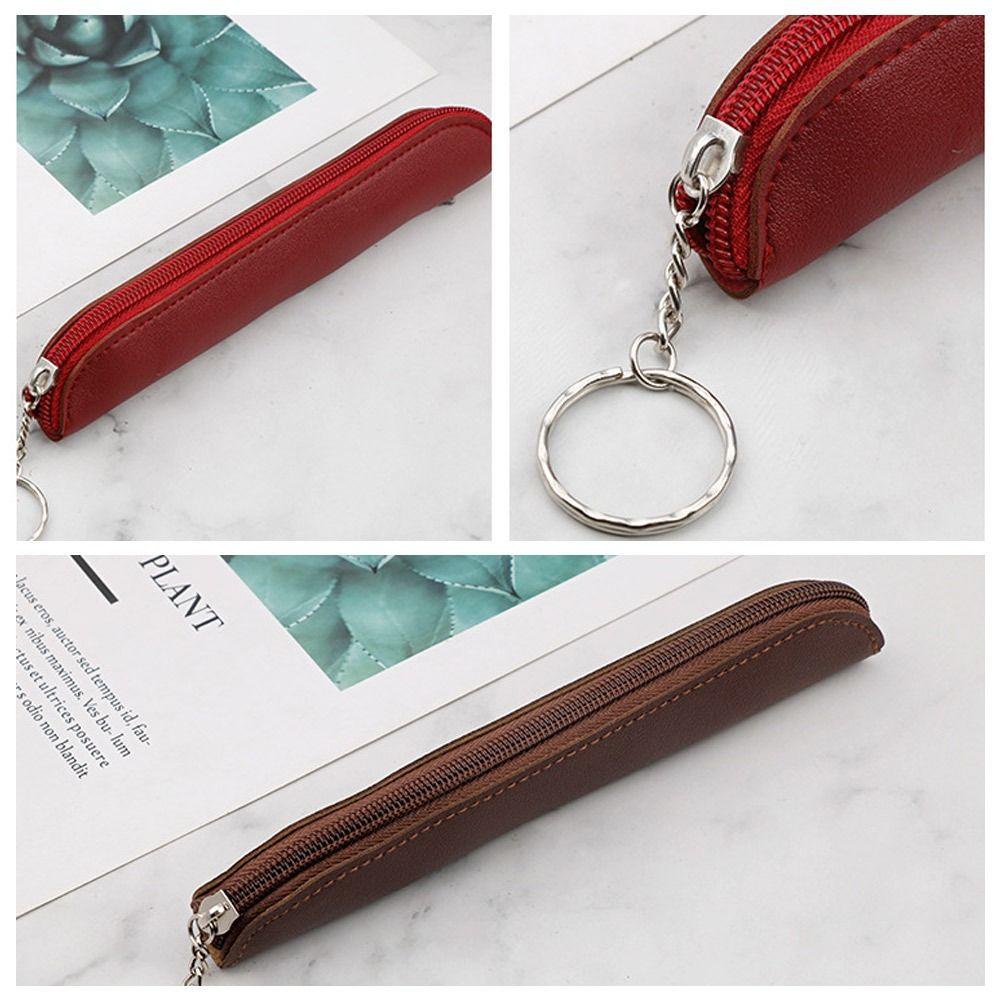 Портативная сумка для ручек в стиле ретро, защитный чехол для планшета и стилуса, минималистичный чехол для ручек из искусственной кожи на молнии