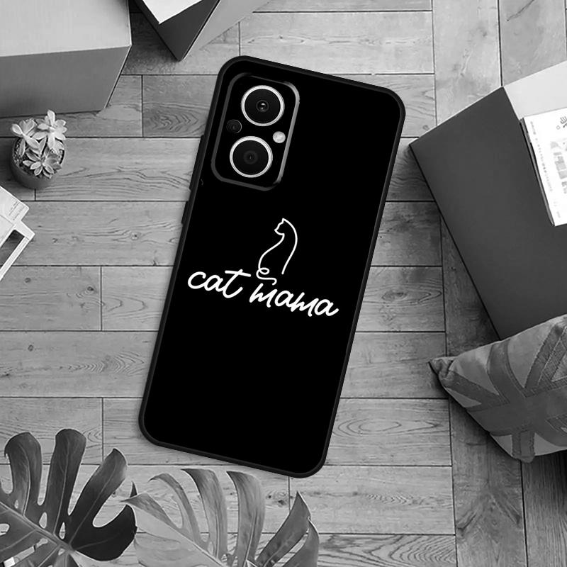 Забавный Милый Кот Лайн-Арт Чехол Для OPPO Reno 13F 14F 12F 10 11 12 13 14 Pro 7 8 Lite OPPO Find X6 X5 X8 X9 Pro Чехол