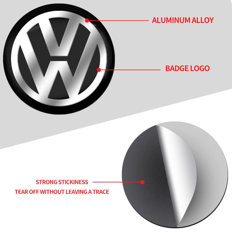 4Pcs 56/60MM Car Wheel Center Hub Caps Logo Cover Accessories For Volkswagen Arteon 3H