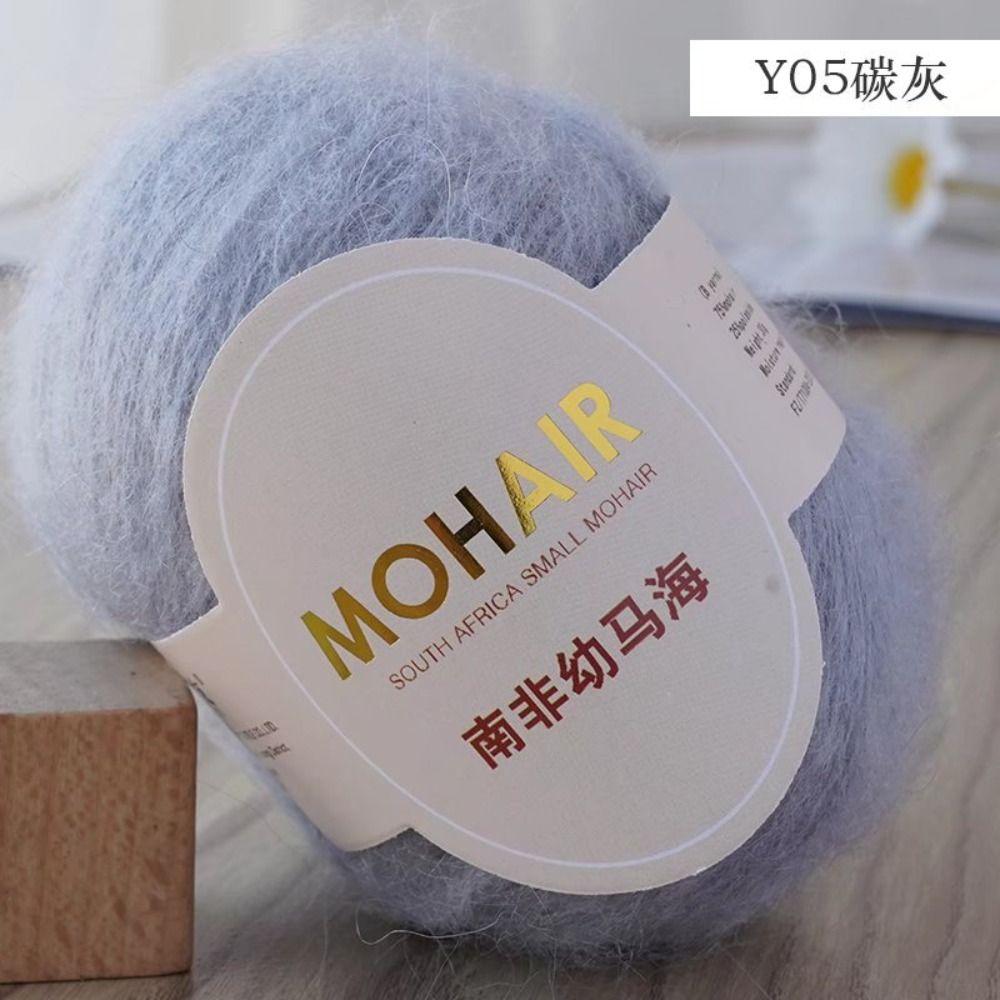 Высококачественная пряжа для вязания крючком из мохера 0,8 мм, тонкая линия для вязания свитера, шарфа, шапки, одеяла