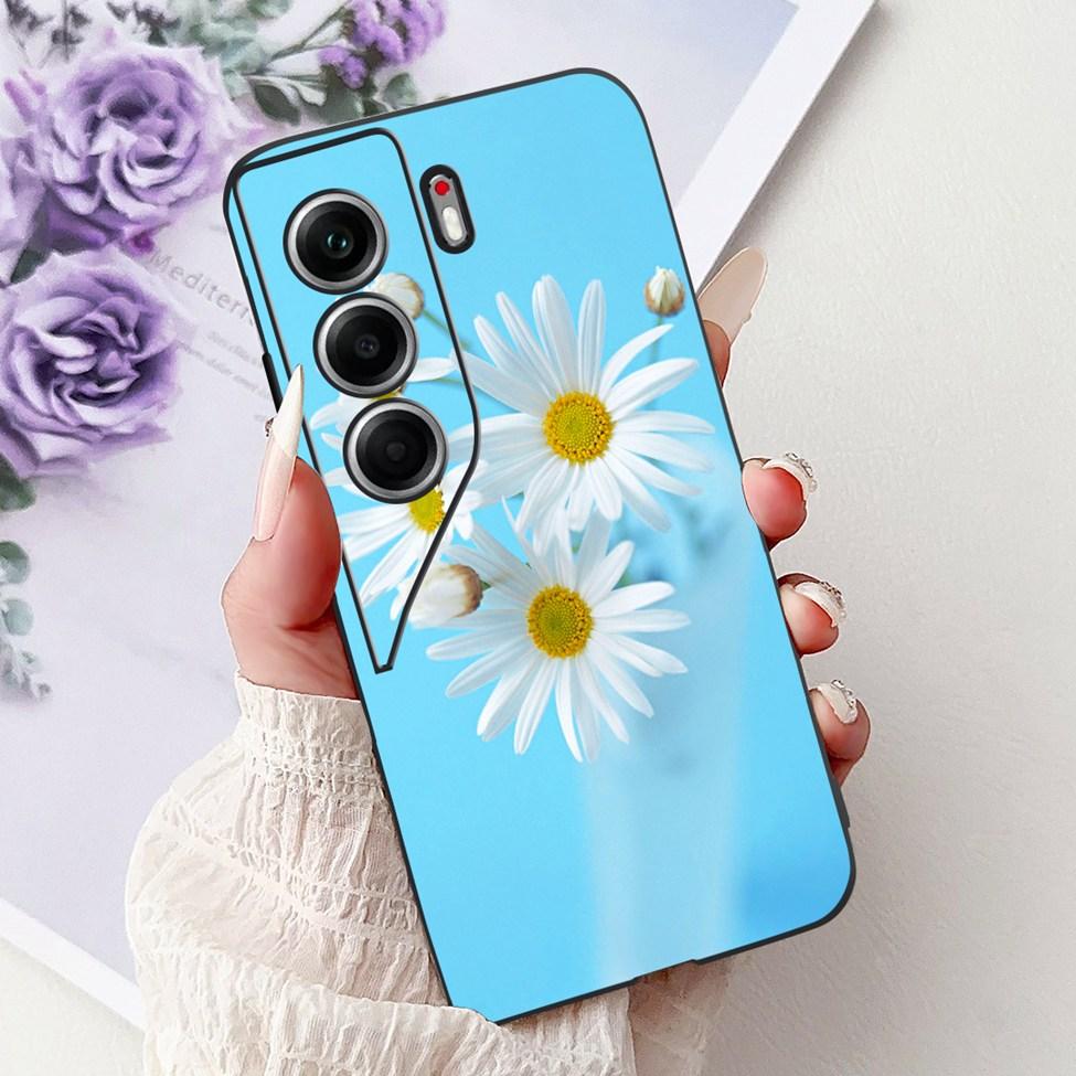 Для Tecno Camon 40 Pro 4G Чехол CM6 Милый Кот Модные Цветы Крутая Расписная Задняя Крышка Для Tecno Camon 40 Pro 4G Чехол для Телефона Funda