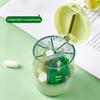 Pill Box Organizer Weekly Medicine Dispenser Large Capacity Compact Design Portable Pill Tablet Storage Box with Cutter