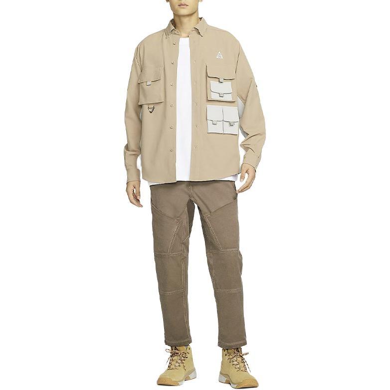 Nike ACG Dri-FIT UV Devastation Trail Shirt Asia Sizing 'Khaki' Men's DN3937-248