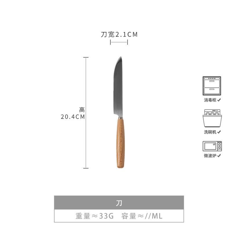 Retro Simple Style Spoon Fork Stainless Steel Tableware Fork Spoon Dessert Spoon Soup Spoon Western Food Steak Fork Fork Spoon