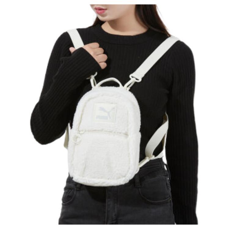 PUMA Sherpa Backpack Mini Women's White (Unisex) Backpacks 078190 03