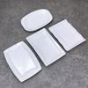 Pure White Rectangular Ceramic Dinner Plate