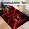Custom Text Printed Rug Erling Haaland Non Slip Floor Carpet For Home Room Decor