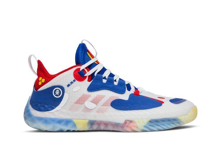 Мужские кроссовки adidas Harden Vol. 5 Futurenatural Облачно-белый Королевский синий Ярко-красный