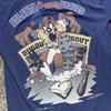 1996 MLB Атланта Брэйвс Looney Tunes Тасманийский Дьявол графика Темно-синий S-5XL Унисекс Футболка