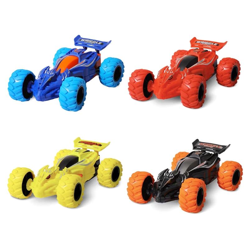 Children's Rapid Dump Truck With Dragon Head Twist Rear Pull Double-Sided Vehicle Inertia Anti Fall Model Boys' Toy Car