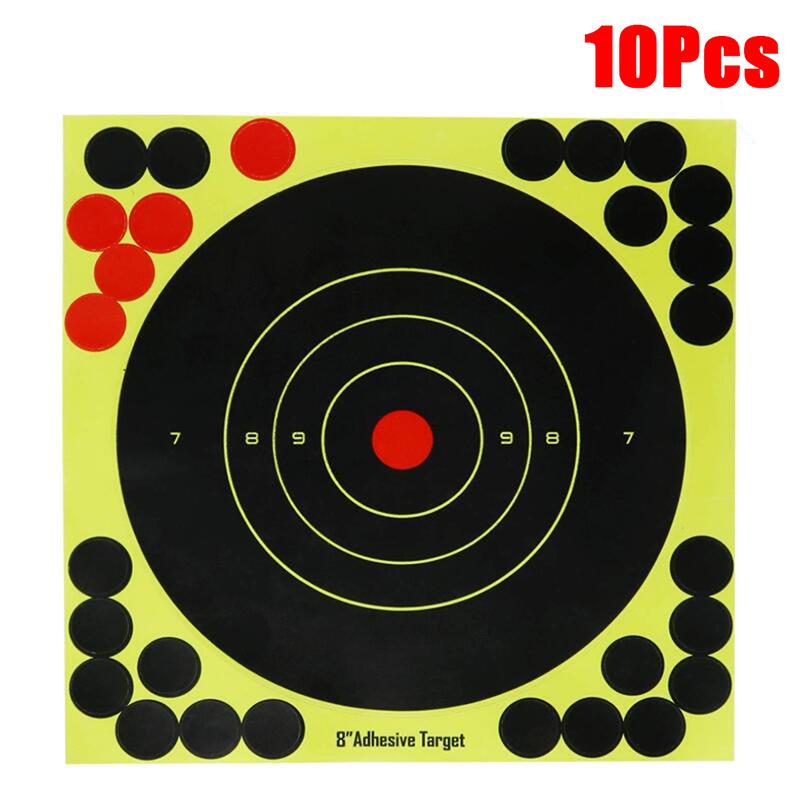 5/10Pcs Shooting Targets Reactive Splatter Adhesive Sticker Paper Gun Shoot Training