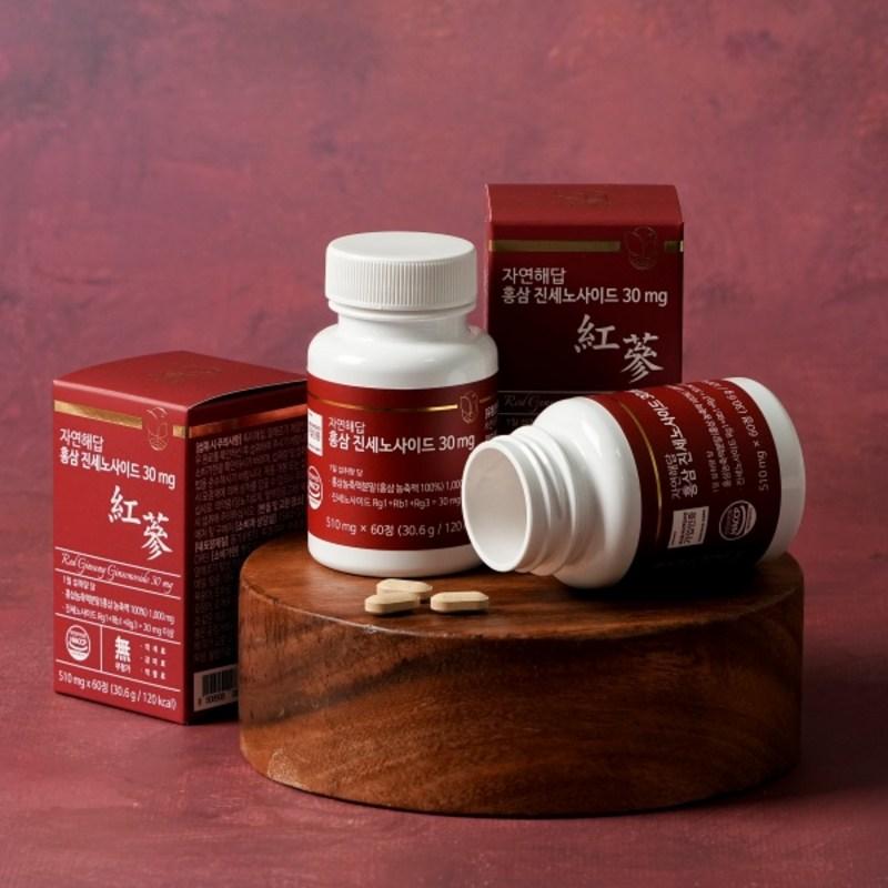 Natural Answer 6-летний красный женьшень гинзенозид 30 мг, 60 таблеток, 1 коробка