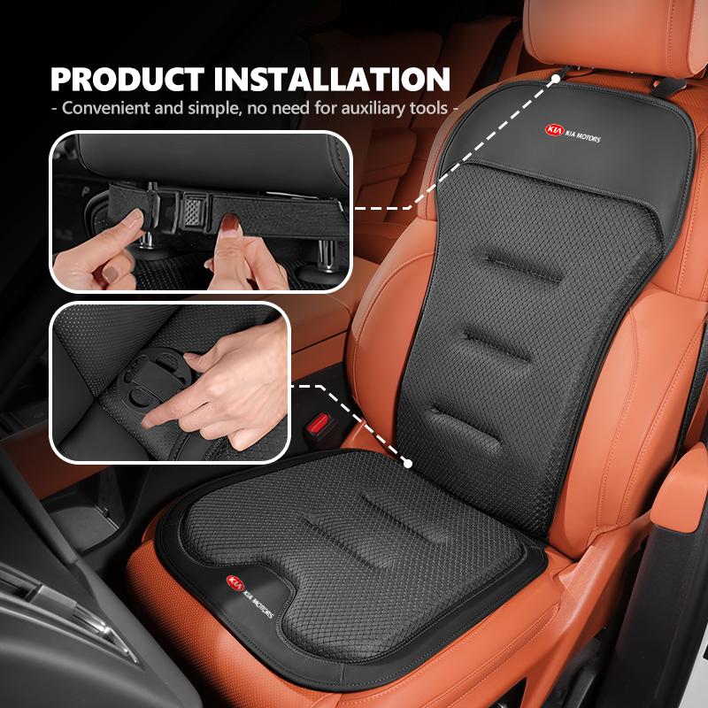 CAUWZ1 For KIA Car Seat Cushion Waist Mat Anti Slip Seat Cover Sorento Stinger Soul Spectra Niro Cadenza Sephia