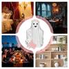 Ghost Walking Dog Halloween Desktop Ornaments Cute Resin Figurines Ornaments For Desk Table Mantle Fireplace Bookshelf Home