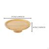 Wood Cake Stand Appetizers Fruit Plate Bamboo Serving Tray Cupcake for Pastries Celebration