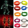 Гибкий светодиодный светильник EL Wire String Strip Rope Glow Decor Неоновая лампа USB Controlle