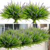 Outdoor Fake Flower Green Plant Spring Grass Lavender Artificial Simulation Plant Monkey Grass Home Decoration Lavender Flower