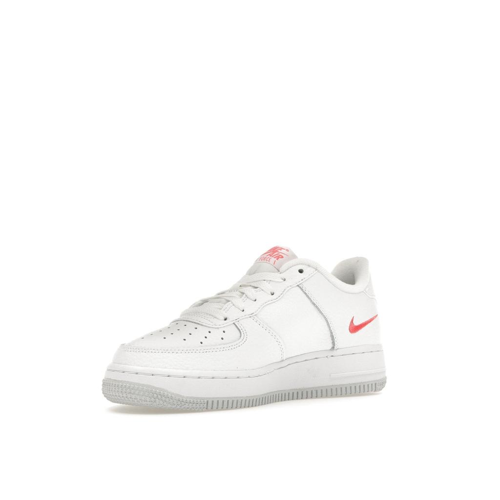 Nike Air Force 1 Low GS Multi-Swoosh Kids Sneakers White Particle-Grey Photon-Dust DO6486-100