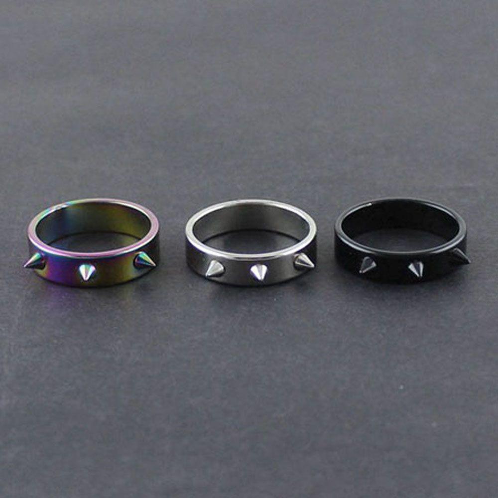 Панк-стиль Шип Самооборона Мужские и Женские Модные Аксессуары Кольцо на Палец Кольцо на Большой Палец Ювелирные Изделия