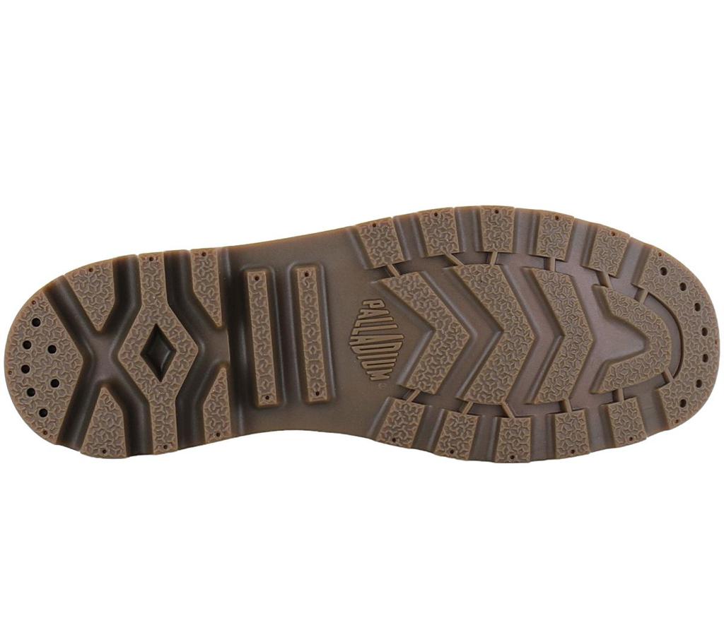 Palladium Pampa HI ZIP LTH ESS - Мужские ботинки кожаные коричневые 76888-252-M ОРИГИНАЛ