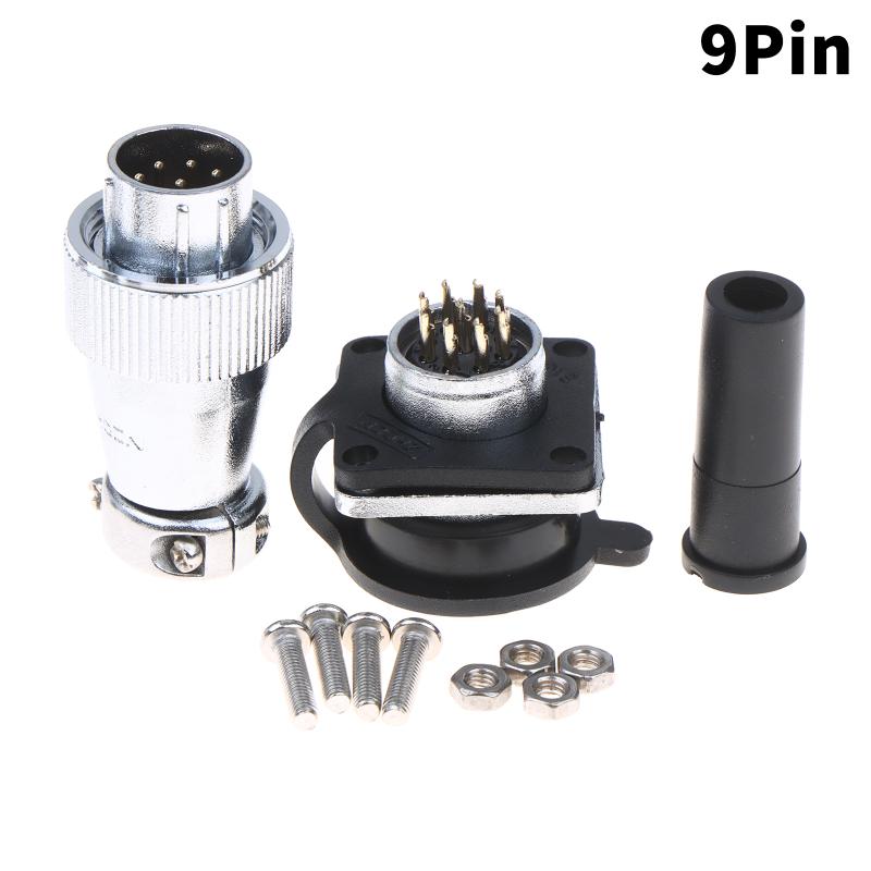 Aviation Connector Set Heavy Duty Metal Shell Multi-Pin Design Vibration Resistant for Industrial Wiring Agricultural Machinery