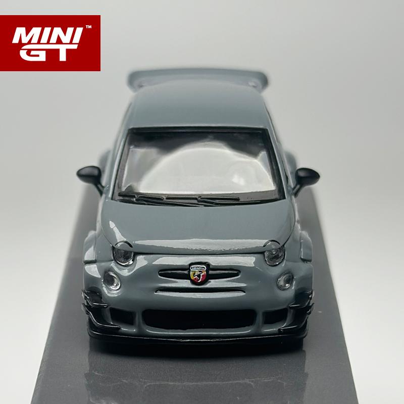 AAYS1 MINIGT 1:64 Abarth 595 LB-WORKS x Abas Works Grey alloy car Model 995